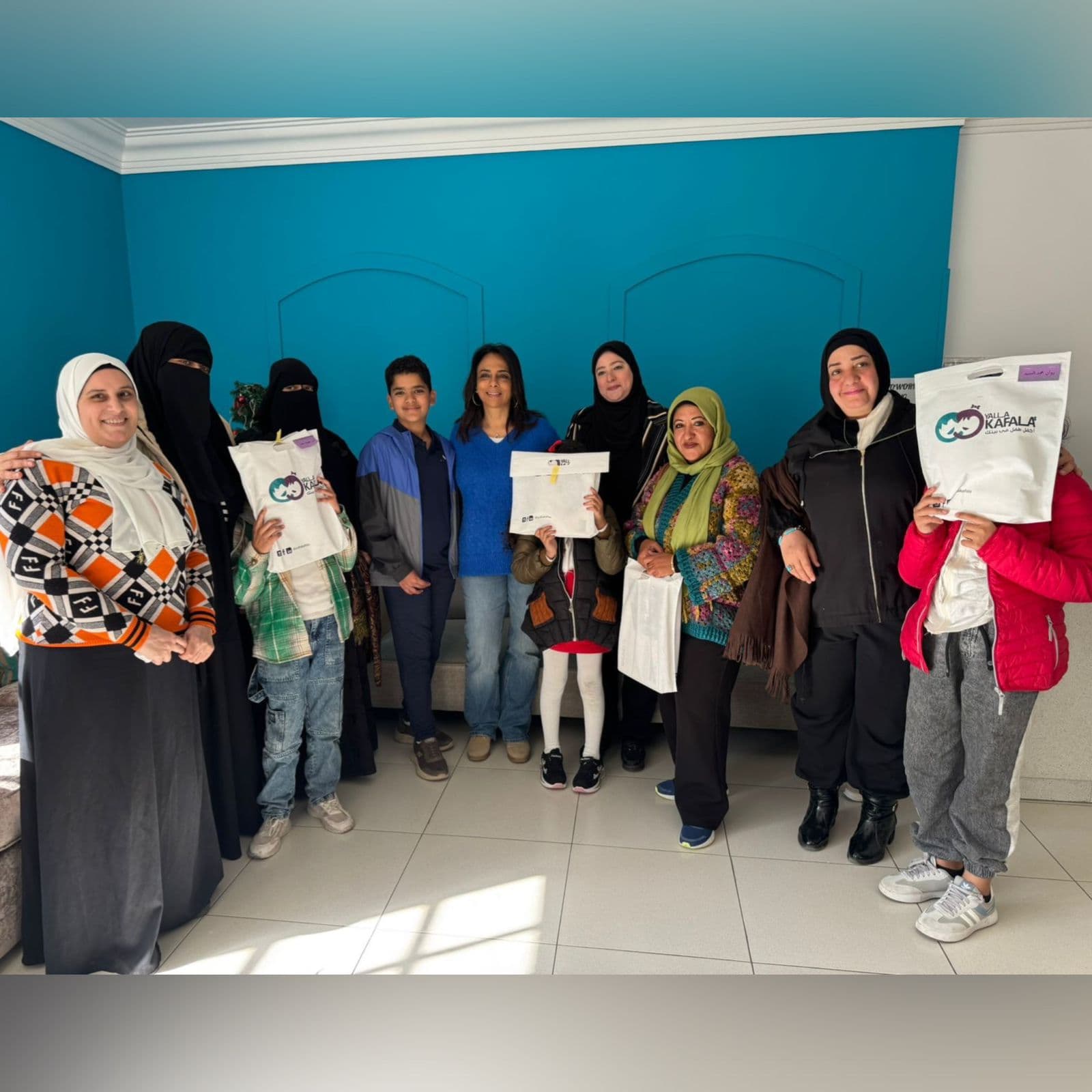 Delivering the First Tablet Batch at Yalla Kafala Foundation for Outstanding Children Under Kafala